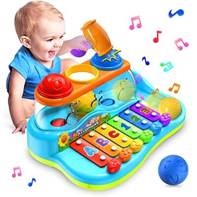 Yerloa Baby Xylophone Toys for 1 Year Old Girls Boys Gifts,Balls Pound & Hammering Musical Toy for 1 Year Old,Educational for 12 18 Month Yerloa Baby Xylophone Toys for 1 Year Old Girls Boys Gifts,Balls Pound & Hammering Musical Toy for 1 Year Old,Educational for 12 18 Month
