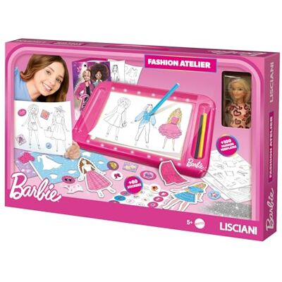 Liscianigiochi Lisciani BARBIE FASHION WORKSHOP WITH DOLL Creative Design Kit for Girls Aged 4+ Includes Barbie Doll, Outfits, Accessories and Design Tools Boosts Artistic Imagination and Fine Motor Skills Liscianigiochi Lisciani BARBIE FASHION WORKSHOP WITH DOLL Creative Design Kit for Girls Aged 4+ Includes Barbie Doll, Outfits, Accessories and Design Tools Boosts Artistic Imagination and Fine Motor Skills
