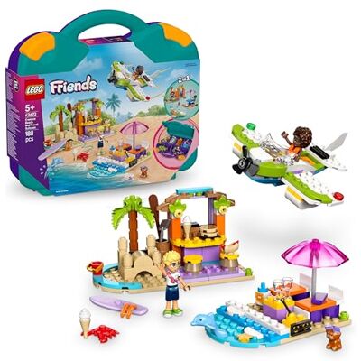 Lego Friends 2in1 Creative Beach and Travel Suitcase Set for Kids, with a Plane Toy, 2 Mini Dolls, Dog & Dolphin Figures, Birthday Gift for 5 Plus Year Old Girls, Comes in a Handy Sorting Box 42672 Lego Friends 2in1 Creative Beach and Travel Suitcase Set for Kids, with a Plane Toy, 2 Mini Dolls, Dog & Dolphin Figures, Birthday Gift for 5 Plus Year Old Girls, Comes in a Handy Sorting Box 42672