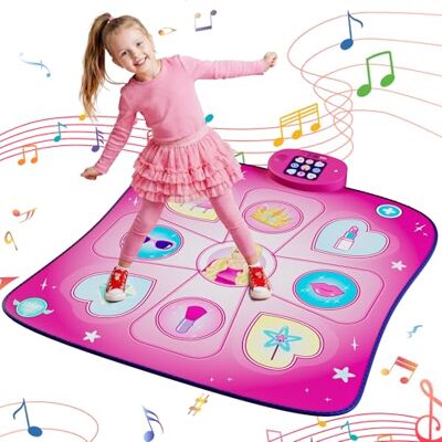 Vivo Technologies Dance Mat Toys for Girls Musical Play Mat with LED Lights, Adjustable Volume, 3 Game Modes, Built-in Music, Dance Game Pad Toy Christmas Birthday Gifts for 3 4 5 6 7 8 9+ years old kids (Purple) Vivo Technologies Dance Mat Toys for Girls Musical Play Mat with LED Lights, Adjustable Volume, 3 Game Modes, Built-in Music, Dance Game Pad Toy Christmas Birthday Gifts for 3 4 5 6 7 8 9+ years old kids (Purple)