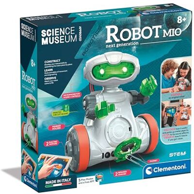 Clementoni - Robot Science Museum Mio: Programmable Interactive Robot STEM Building Set (8+ Years) Clementoni - Robot Science Museum Mio: Programmable Interactive Robot STEM Building Set (8+ Years)