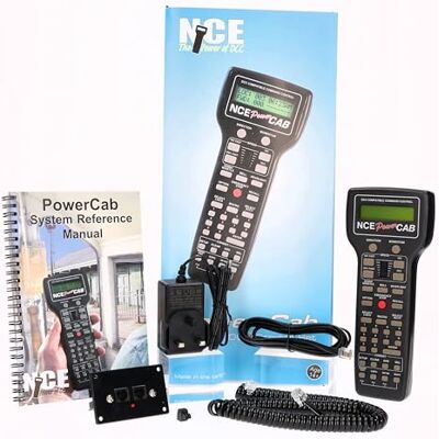 NCE Plastic Train Controller for Model Trains Power Cab-UK DCC Starter Set, 2 Amp, 4 HO or 8 N Scale Trains, Entry Level, For Enthusiasts and Builders NCE Plastic Train Controller for Model Trains Power Cab-UK DCC Starter Set, 2 Amp, 4 HO or 8 N Scale Trains, Entry Level, For Enthusiasts and Builders