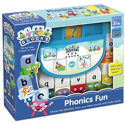 Alphablocks AN20 Phonics Fun Toy-Learn Letter Recognition and Sounds, Spelling and Vocabulary-Perfect for Interactive Play and Child Development, Features 4 Game Modes, 3+ Years, Multiple Alphablocks AN20 Phonics Fun Toy-Learn Letter Recognition and Sounds, Spelling and Vocabulary-Perfect for Interactive Play and Child Development, Features 4 Game Modes, 3+ Years, Multiple