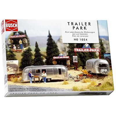 Busch 1054 Ho Trailer Park - toy set Busch 1054 Ho Trailer Park - toy set