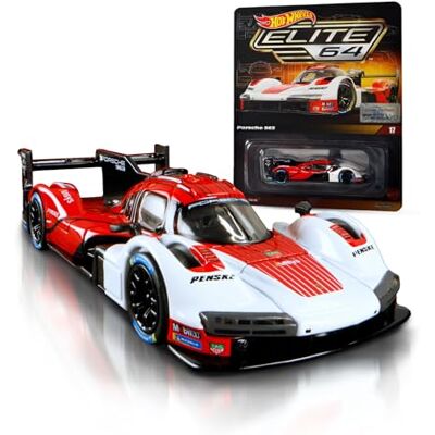 Hot Wheels Elite 64 Porsche 963, 1:64 scale car, Inspired in part by the legendary Porsche racers of the ‘80s, for Collectors, JCP46 Hot Wheels Elite 64 Porsche 963, 1:64 scale car, Inspired in part by the legendary Porsche racers of the ‘80s, for Collectors, JCP46