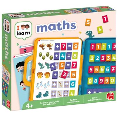 Jumbo I Learn Maths Fun Educational Toys & Learning Game for Kids, Preschool Learning Resources, Childrens Counting & Times Tables Exercises Count, Subtract, Add and Multiply Ages 4 Years Plus Jumbo I Learn Maths Fun Educational Toys & Learning Game for Kids, Preschool Learning Resources, Childrens Counting & Times Tables Exercises Count, Subtract, Add and Multiply Ages 4 Years Plus