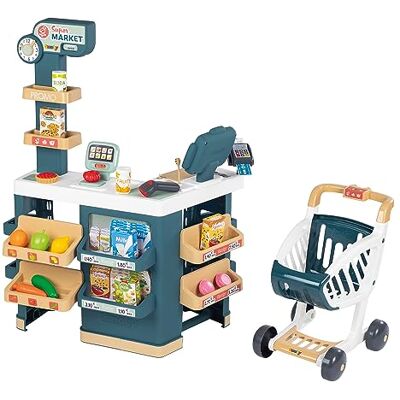 Smoby Model 7600350239 - Toy Supermarket with Accessories Smoby Model 7600350239 - Toy Supermarket with Accessories