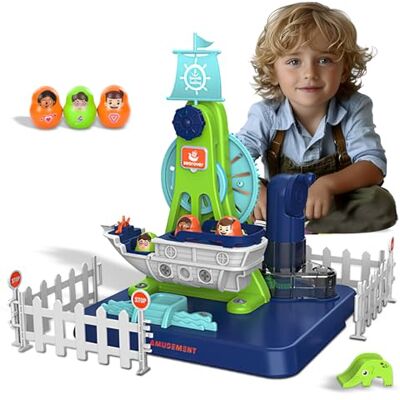 xwin sportseries Kids Pirate Boat Ship Toy 3 Year Old with Sound & Light Effects Pretend Playset Medieval Sea Adventure Learning Kit for Boys and Girls Newyear Festive Fun Activity Game xwin sportseries Kids Pirate Boat Ship Toy 3 Year Old with Sound & Light Effects Pretend Playset Medieval Sea Adventure Learning Kit for Boys and Girls Newyear Festive Fun Activity Game