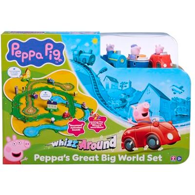Peppa Pig Whizz Around Peppa’s Great Big World Set, Motorised Vehicles, Track Toys, Pre-school Toys Peppa Pig Whizz Around Peppa’s Great Big World Set, Motorised Vehicles, Track Toys, Pre-school Toys