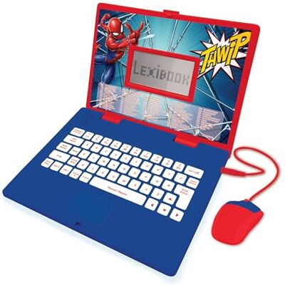 Lexibook , Spider-Man Educational Laptop for kids, JC598SPi2LXB Spanish/English, 124 activities, Learning games and music Lexibook , Spider-Man Educational Laptop for kids, JC598SPi2LXB Spanish/English, 124 activities, Learning games and music