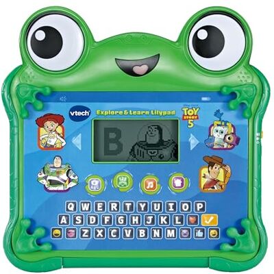 VTech Toy Story 5 Explore & Learn Lilypad, English Official Toy Story 5, Virtual Toy Story chats and tablet games teach letters, numbers and hand-eye coordination. Ages 3-6 VTech Toy Story 5 Explore & Learn Lilypad, English Official Toy Story 5, Virtual Toy Story chats and tablet games teach letters, numbers and hand-eye coordination. Ages 3-6