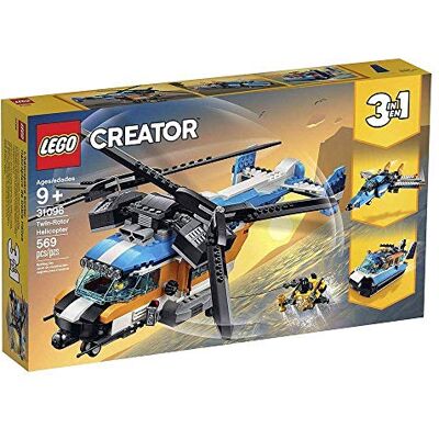 Lego Creator 3in1 Twin Rotor Helicopter 31096 Building Kit (569 Pieces) Lego Creator 3in1 Twin Rotor Helicopter 31096 Building Kit (569 Pieces)
