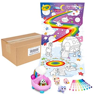 CRAYOLA Scribble Scrubbie Peculiar Pets Rainbow Tub Set, Gift for Kids, Ages 3, 4, 5, 6 CRAYOLA Scribble Scrubbie Peculiar Pets Rainbow Tub Set, Gift for Kids, Ages 3, 4, 5, 6