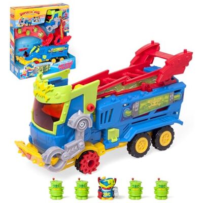 SUPERTHINGS RIVALS OF KABOOM SUPERTHINGS KAZOOM POWER – Mr King Truck. Mr King's truck from the animated series "Kazoom Power". Contains 1 Mr King Truck, 1 Exclusive Mr King, 4 Robotoxics, 1 Blaster, and 3 Projectiles SUPERTHINGS RIVALS OF KABOOM SUPERTHINGS KAZOOM POWER – Mr King Truck. Mr King's truck from the animated series "Kazoom Power". Contains 1 Mr King Truck, 1 Exclusive Mr King, 4 Robotoxics, 1 Blaster, and 3 Projectiles