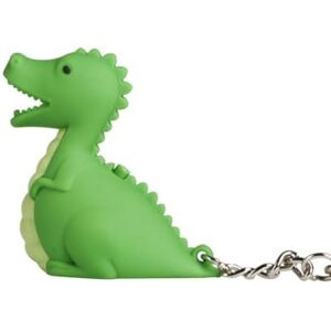 WSRRDRECVHi Mini Animal Flashlight Keychain with Sound,LED Cartoon Dinosaur Fun Toys Keychain,Pediatric Nurse Flash Light Keychain,3D Animals Keyring Charm for Kids Party Favors(dinosaur)