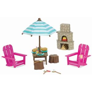 Li'l Woodzeez – Toy Patio – Doll Furniture – Playhouse Accessories – 12 Pieces Playset for Figurines – Outdoor Patio Set with Table & Chairs Age 3+ Years – Encourages Outdoor Role Play Li'l Woodzeez – Toy Patio – Doll Furniture – Playhouse Accessories – 12 Pieces Playset for Figurines – Outdoor Patio Set with Table & Chairs Age 3+ Years – Encourages Outdoor Role Play