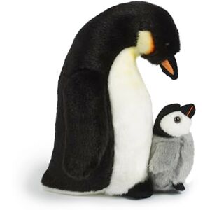 Living Nature Penguin Plush with Chick - 26cm - Realistic Toy Living Nature Penguin Plush with Chick - 26cm - Realistic Toy