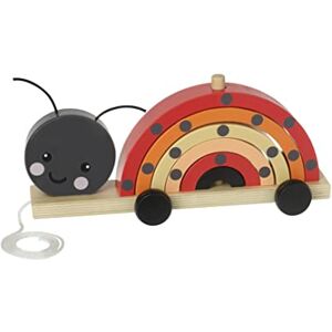 Orange Tree Toys Ladybird Stacking Pull Along Toy Animal Push and Pull Along Toys for 1 Year Olds, Wooden Stacking Toys Montessori Toddler Wooden Toys Early Development & Activity Toys by Orange Tree Toys Ladybird Stacking Pull Along Toy Animal Push and Pull Along Toys for 1 Year Olds, Wooden Stacking Toys Montessori Toddler Wooden Toys Early Development & Activity Toys by