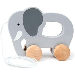 Hape Elephant Push and Pull Along Wooden Toy For 12 Months + Hape Elephant Push and Pull Along Wooden Toy For 12 Months +