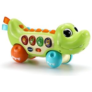 VTech Baby Squishy Spikes Alligator, Push Along Baby Toy with 4 Interactive Buttons, Lights, Sounds, Colours & Songs, Sensory Toy with Textures, Gift for Babies 6, 9, 12, 18 months +, English version VTech Baby Squishy Spikes Alligator, Push Along Baby Toy with 4 Interactive Buttons, Lights, Sounds, Colours & Songs, Sensory Toy with Textures, Gift for Babies 6, 9, 12, 18 months +, English version
