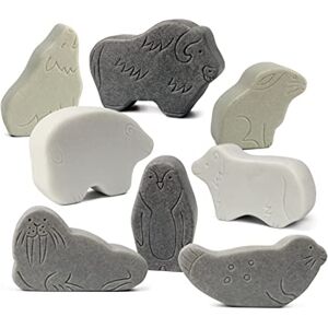 Yellow Door Little Lands: Polar Set of 8 Toy Arctic Animals Small World Pretend Play Polar Bear, Penguin, Wolf, Fox, Hare Outdoor Learning Imaginative Play Kids Age 2 3 4 5 Messy Play Yellow Door Little Lands: Polar Set of 8 Toy Arctic Animals Small World Pretend Play Polar Bear, Penguin, Wolf, Fox, Hare Outdoor Learning Imaginative Play Kids Age 2 3 4 5 Messy Play