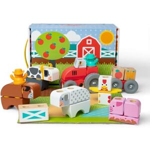 Melissa & Doug Blockables™ Farm Snap And Play, Mix And Match Connectable Wooden Building Blocks Play Set Toy for Preschool Boys And Girls (56 Pcs) Melissa & Doug Blockables™ Farm Snap And Play, Mix And Match Connectable Wooden Building Blocks Play Set Toy for Preschool Boys And Girls (56 Pcs)