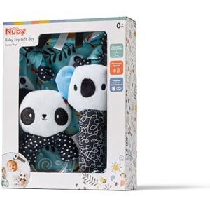 Nuby Panda Baby Gift Set – 3-Piece Keepsake Comforter, Squeaker & Rattle Box Included Suitable from Birth Nuby Panda Baby Gift Set – 3-Piece Keepsake Comforter, Squeaker & Rattle Box Included Suitable from Birth