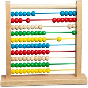 Melissa & Doug Abacus Classic Wooden Developmental Toy, Brightly-Coloured Wooden Beads, 8 Extension Activities, for Girls and Boys ages 3 and Up Melissa & Doug Abacus Classic Wooden Developmental Toy, Brightly-Coloured Wooden Beads, 8 Extension Activities, for Girls and Boys ages 3 and Up