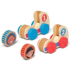 Melissa & Doug GO Tots Wooden Race Cars (2 Cars, 2 Discs) with Collectible Characters Wooden Toy for Infants Developmental Toy for Toddlers 0+ Gift for Baby Boys or Baby Girls FSC Certified Melissa & Doug GO Tots Wooden Race Cars (2 Cars, 2 Discs) with Collectible Characters Wooden Toy for Infants Developmental Toy for Toddlers 0+ Gift for Baby Boys or Baby Girls FSC Certified