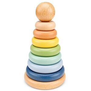 Woet Wooden Stacking Toy – 8-Piece Educational Stacking Tower with Rings for Toddlers 12 Months+ – FSC, Pastel Colors, Non-Toxic Paint – Montessori Gift for Boys and Girls STEM Toy for Early Learning Woet Wooden Stacking Toy – 8-Piece Educational Stacking Tower with Rings for Toddlers 12 Months+ – FSC, Pastel Colors, Non-Toxic Paint – Montessori Gift for Boys and Girls STEM Toy for Early Learning