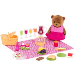 Branford Ltd. Li'l Woodzeez – 20 Pieces Picnic Playset with Baby Bear, Toy Picnic Basket & Blanket, Play Food & Accessories, Doll Playset for Imaginative Play, Gift for 3+ Years Branford Ltd. Li'l Woodzeez – 20 Pieces Picnic Playset with Baby Bear, Toy Picnic Basket & Blanket, Play Food & Accessories, Doll Playset for Imaginative Play, Gift for 3+ Years
