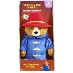 Rainbow Designs Paddington Bear Movie Talking Teddy Bear Paddington Bear talking toy with 5 Phrases, Red Hat & Blue Duffle Coat Cuddly Companion for Playtime Adventures Rainbow Designs Paddington Bear Movie Talking Teddy Bear Paddington Bear talking toy with 5 Phrases, Red Hat & Blue Duffle Coat Cuddly Companion for Playtime Adventures