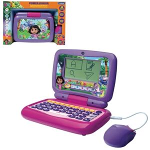 Lexibook , Dora The Explorer, Power Kid® Bilingual Talking Educational Laptop Dora – 40 activities in English and French, JC398DORi1LXB Lexibook , Dora The Explorer, Power Kid® Bilingual Talking Educational Laptop Dora – 40 activities in English and French, JC398DORi1LXB