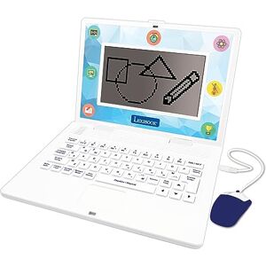 Lexibook , Bilingual and Educational Laptop SPANISH/ENGLISH, Toy for Children, 170 Activities to Learn, Play Games and Music, Large Screen, White/Blue, JC599i2 Lexibook , Bilingual and Educational Laptop SPANISH/ENGLISH, Toy for Children, 170 Activities to Learn, Play Games and Music, Large Screen, White/Blue, JC599i2