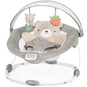 Ingenuity InLighten Baby Bouncer Seat with Light Up-Toy Bar and Bear Tummy Time Pillow Mat Nate, Newborn and up Ingenuity InLighten Baby Bouncer Seat with Light Up-Toy Bar and Bear Tummy Time Pillow Mat Nate, Newborn and up