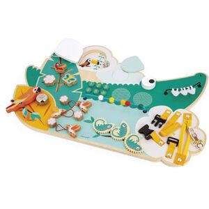 Janod Busy Board Croco Activity Board Jungle Animals Theme 14 Activities Childrens Toy for Boys & Girls Fine Motor Skills FSCTM Wooden Toy From 18 Months J08280 Janod Busy Board Croco Activity Board Jungle Animals Theme 14 Activities Childrens Toy for Boys & Girls Fine Motor Skills FSCTM Wooden Toy From 18 Months J08280