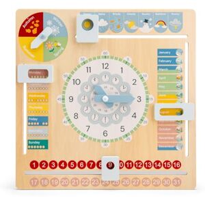 Woet Wooden Calendar Clock for Kids Age 3+ – Learn to Tell Time, Days, Months, Seasons & Weather – Montessori Educational Toy – Fun Preschool Wall Calendar for Boys and Girls Woet Wooden Calendar Clock for Kids Age 3+ – Learn to Tell Time, Days, Months, Seasons & Weather – Montessori Educational Toy – Fun Preschool Wall Calendar for Boys and Girls