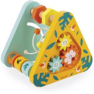 Janod Tropik Multi-Activity Pyramid Wooden Early-Learning Toy Educational Toy: Motor skills and Handling 7 Activities FSC-Certified Water-Based Paint 1 Year + J08268 Janod Tropik Multi-Activity Pyramid Wooden Early-Learning Toy Educational Toy: Motor skills and Handling 7 Activities FSC-Certified Water-Based Paint 1 Year + J08268