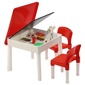 Liberty House Toys Liberty Children's 6-in-1 Play Multi-purpose Red and White Activity Table, Ideal Size Liberty House Toys Liberty Children's 6-in-1 Play Multi-purpose Red and White Activity Table, Ideal Size