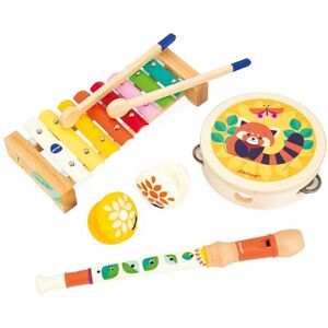 Janod Gioia Musical Set 4 Children’s Musical Instruments Pretend Play Musical-Awakening Toys FSC Wood Game Water-Based Paint 18 Months +, J07656 Janod Gioia Musical Set 4 Children’s Musical Instruments Pretend Play Musical-Awakening Toys FSC Wood Game Water-Based Paint 18 Months +, J07656