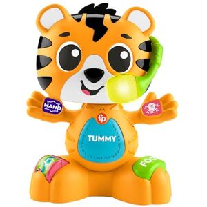 Fisher-Price Baby Learning Toy Link Squad Bop & Groove Tiger with Music & Lights for Ages 9+ Months, UK English Version, Compatible Only with Link Squad Items, HYL24 Fisher-Price Baby Learning Toy Link Squad Bop & Groove Tiger with Music & Lights for Ages 9+ Months, UK English Version, Compatible Only with Link Squad Items, HYL24