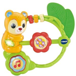 VTech Baby Shaking Sounds Bear Rattle, Interactive Toy with Lights Nature Sounds & Melodies, Fine Motor Skills & Tactile Stimulation, Gift for Ages 0, 3, 6 Months +, English Version VTech Baby Shaking Sounds Bear Rattle, Interactive Toy with Lights Nature Sounds & Melodies, Fine Motor Skills & Tactile Stimulation, Gift for Ages 0, 3, 6 Months +, English Version