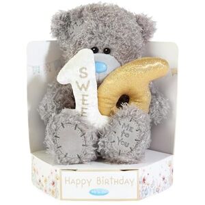 Me To You Bear Me to You Tatty Teddy 16th Birthday Plush 15cm-High Bear On Luxury Gift Plinth Official Collection, Grey Me To You Bear Me to You Tatty Teddy 16th Birthday Plush 15cm-High Bear On Luxury Gift Plinth Official Collection, Grey