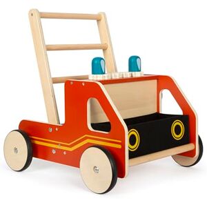 Small Foot Fire Truck Baby Walker, Wood, Modern Walking aid for fire Brigade Fans, for Kids Aged 12+ Months, 12540 Small Foot Fire Truck Baby Walker, Wood, Modern Walking aid for fire Brigade Fans, for Kids Aged 12+ Months, 12540