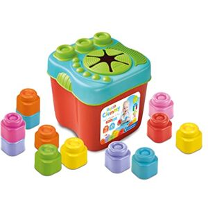 Clementoni - Clemmy Sensory Bucket with Soft Blocks for Babies 15 Pieces, Develops Motor Skills & Sensory Play (6+ Months) Clementoni - Clemmy Sensory Bucket with Soft Blocks for Babies 15 Pieces, Develops Motor Skills & Sensory Play (6+ Months)