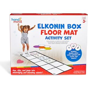 hand2mind Learning Resources Elkonin Box Activity Mat, Phonics Game, Phonemic Awareness, Kids Active Play, Preschool Learning Activities, Early Literacy Game, Ages 3 4 5 + hand2mind Learning Resources Elkonin Box Activity Mat, Phonics Game, Phonemic Awareness, Kids Active Play, Preschool Learning Activities, Early Literacy Game, Ages 3 4 5 +