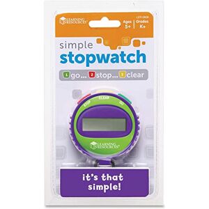 Learning Resources Simple 3 Button Stopwatch, Supports Science Investigations, Maths Exercises, Elapsed Time Tracking, Ages 5+, Mulitcoloured, Set of 1 Learning Resources Simple 3 Button Stopwatch, Supports Science Investigations, Maths Exercises, Elapsed Time Tracking, Ages 5+, Mulitcoloured, Set of 1