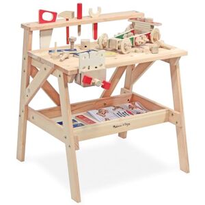 Melissa & Doug Wooden Project Solid Wood Workbench – Sturdy Kids’ Tool Bench with Functioning Vise, Tool Rack & 55-Piece Construction Set – Pretend Play Toy for Kids Age 3 Plus Melissa & Doug Wooden Project Solid Wood Workbench – Sturdy Kids’ Tool Bench with Functioning Vise, Tool Rack & 55-Piece Construction Set – Pretend Play Toy for Kids Age 3 Plus