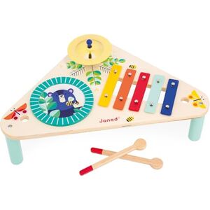 Janod Gioia Wooden Musical Table 3 Children’s Percussion Instruments Pretend Play Musical-Awakening Toy Multicolor 12 Months +, J07655 Janod Gioia Wooden Musical Table 3 Children’s Percussion Instruments Pretend Play Musical-Awakening Toy Multicolor 12 Months +, J07655