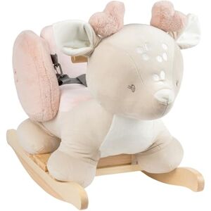 Nattou FanFan Beige Rocking Animal Stag Cow with Safety Belt Happy Swinging Back and Forth 100% Polyester Nattou FanFan Beige Rocking Animal Stag Cow with Safety Belt Happy Swinging Back and Forth 100% Polyester